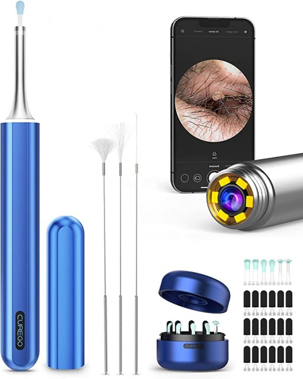 CUREGO X17 PRO MAX Ear Wax Removal Camera HD 1080p 8MP  for iPhone, iPad, Android Phones