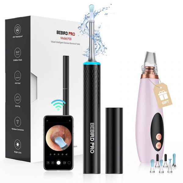 BEBIRD PRO P30 Wi-Fi Connection Ear Wax Removal Tool, Portable Ear Cleaner with Camera 5MP
