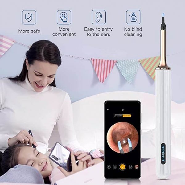 BeBird Note 3 Pro Robotic Smart Visual Ear Cleaning Endoscope Tweezers with Camera 10 MP HD for SmartPhone